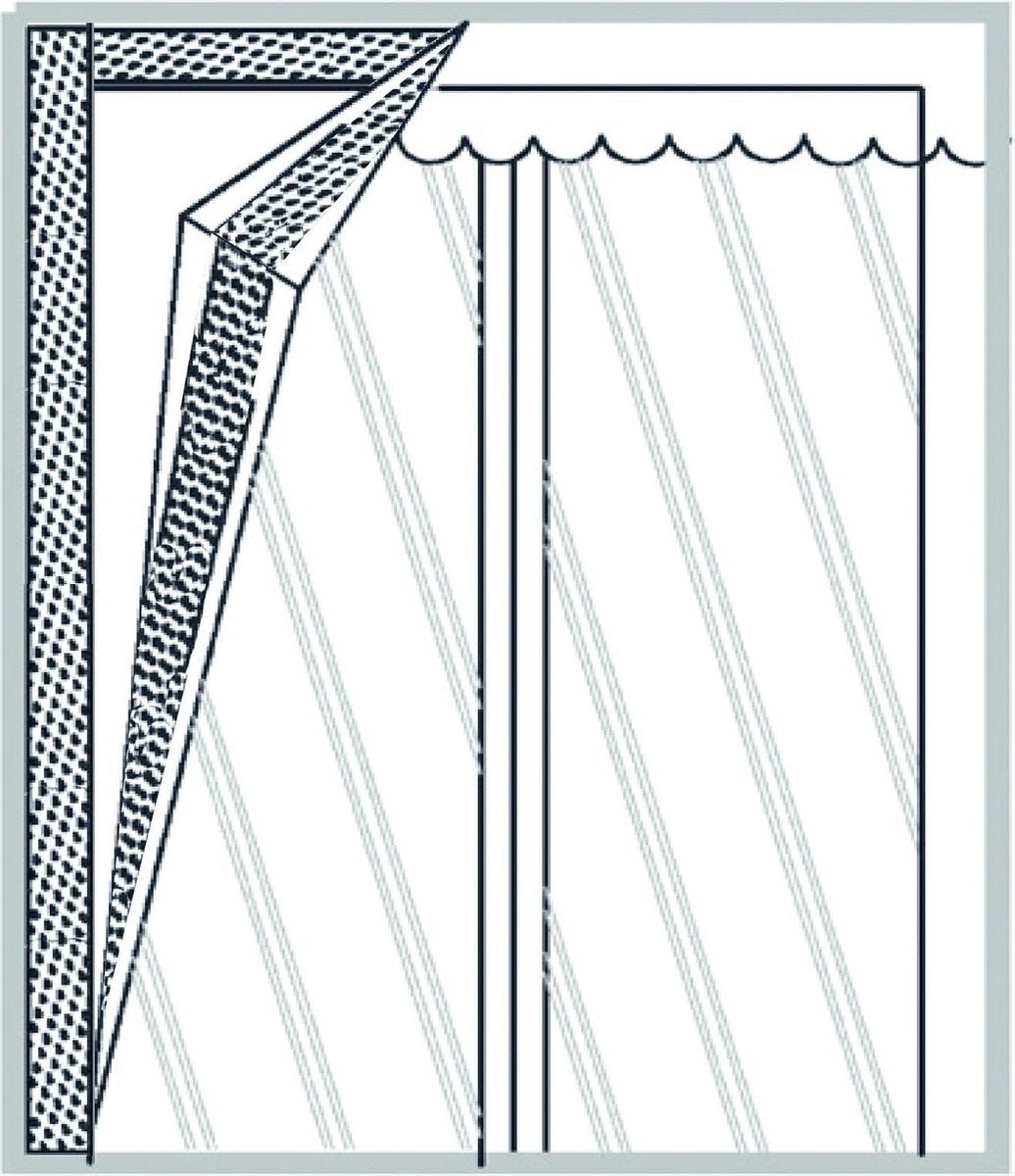 O'DADDY® Rideau de porte - Rideau anti-mouches - Magnétique - Moustiquaire de porte Deluxe 92 x 230 cm - Blanc Hor - Rideaux de porte
