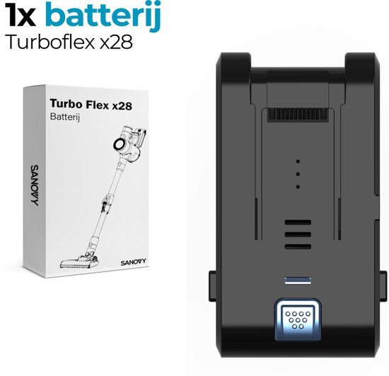 Batterie pour aspirateur vertical Sanovy - Sanovy Turbo Flex X28 Part