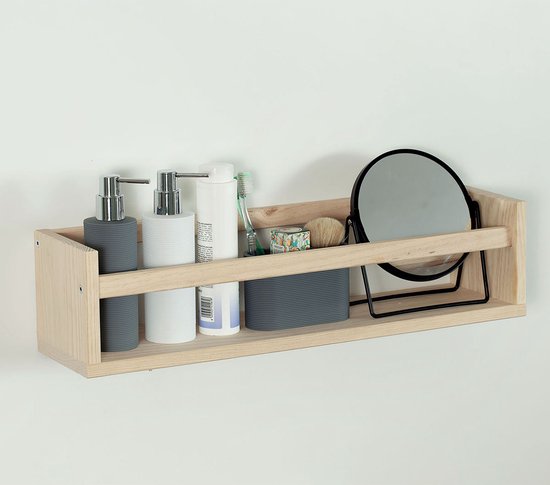 Astigarraga Etagère murale - étagère murale - étagère à épices - 60cm - pin PEFC
