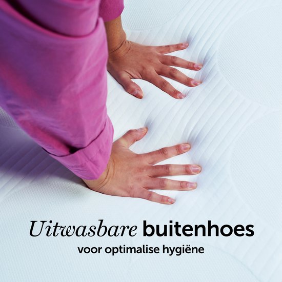 Cloudpillo Original Topper 90x200 - Surmatelas - Couche de soutien adaptative - 4 saisons - Muni d'élastiques - Surmatelas