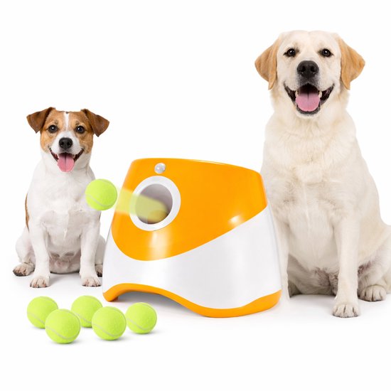 Lance-balles pour chien Ceruzo – Automatique – 6 balles – 3 distances – Rechargeable
