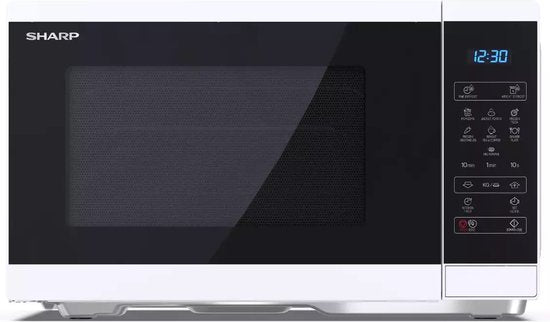 Micro-ondes Sharp YC-MS252AE-W noir, blanc, micro-ondes autonome, à poser, 25 l, 900 W