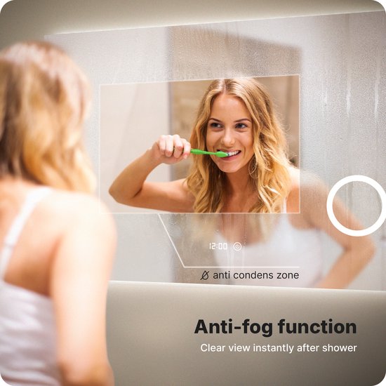 Mirlux Miroir de salle de bain avec éclairage LED et chauffage - 110x70CM