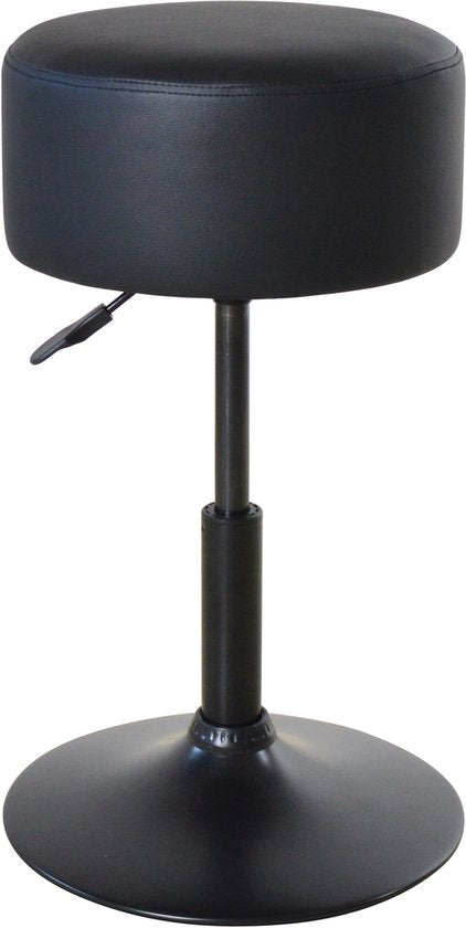 VDD - Tabouret - Tabouret noir - Tabourets réglables en hauteur - Petits tabourets pour s'asseoir - Tabouret réglable en hauteur