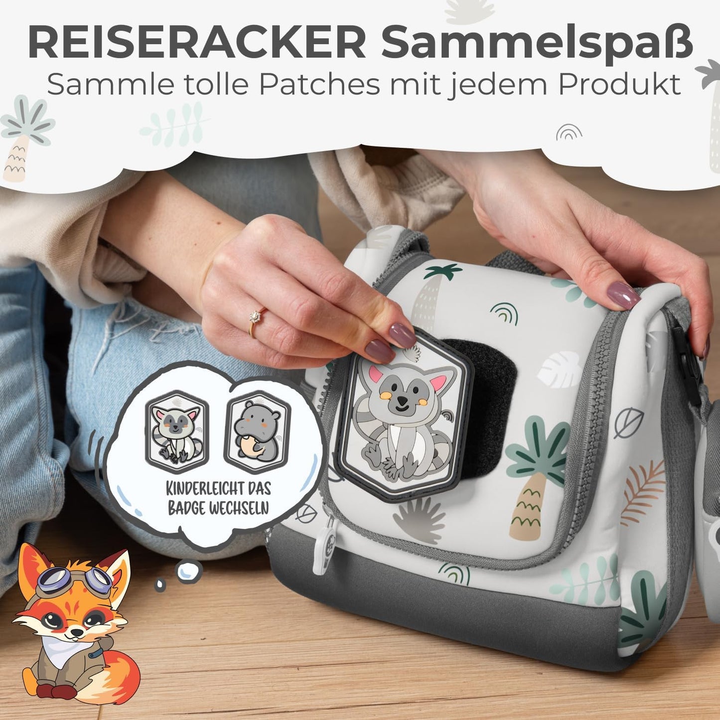 REISERACKER Trousse de toilette pour enfants - anthracite - 9 x 21 x 18 cm