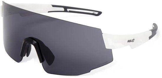 Lunettes AGU Vigor unisexe - Blanc - Verres UV400 - Traitement anti-buée - 2 paires de verres supplémentaires - Branches anti-allergiques - Étui de rangement inclus