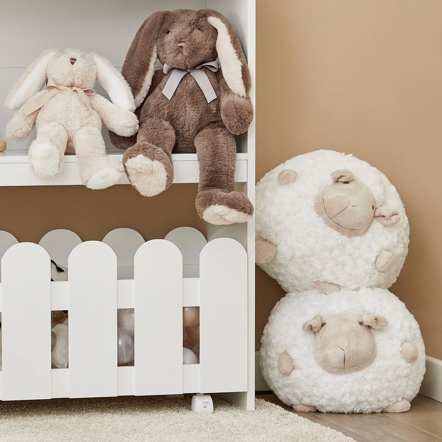 SoBuy Bibliothèque pour enfants - Max. 25 kg - 91 x 30 x 114 cm - Blanc