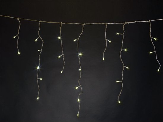 Rideau lumineux à LED Vellight blanc chaud, 4 m, 144 LED, résistant aux intempéries, économe en énergie et envoûtant