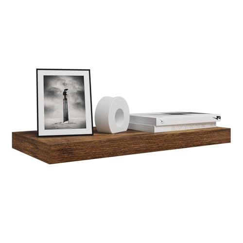 Woltu Floating Wallboard Vintage Brown 70 x 23 x 3.8 cm
