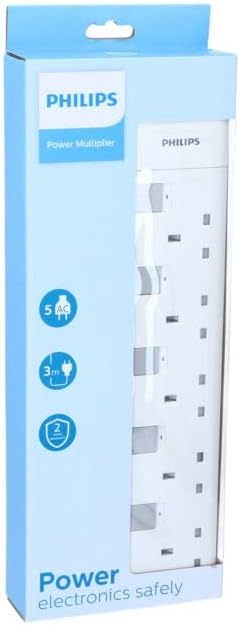 PHILIPS Câble d'extension - CHP3150WA/05-5 Corridor - Blanc - Câble d'alimentation de 2 mètres - Interrupteurs individuels