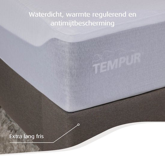 Protège-matelas - 160 x 210 x 25 cm - Imperméable - Rafraîchissant - Anti-acariens - Anti-allergique - TENCEL rafraîchissant