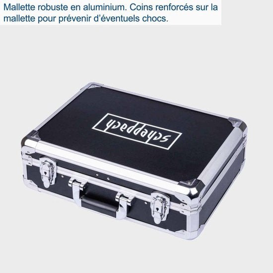 Coffre à outils Scheppach TB200 - 141 pièces - Coffre à outils complet - Jeu d'outils dans un coffre - acier au chrome-vanadium