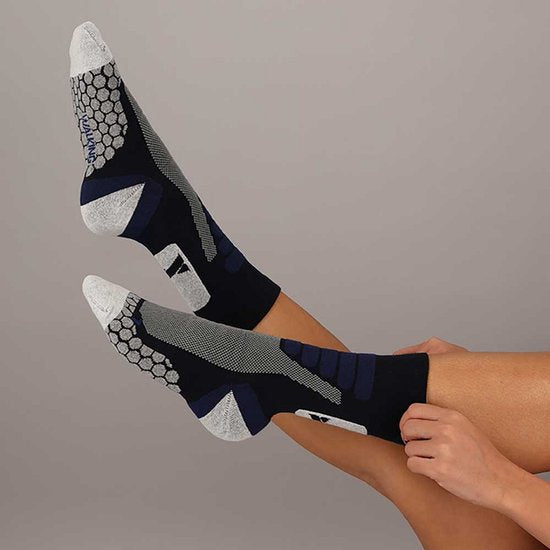 Lot de 2 paires de chaussettes de randonnée Xtreme - Chaussettes unisexes en matière synthétique - Multi Blue