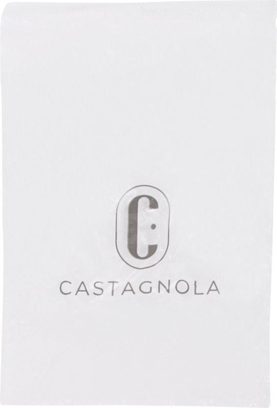 Castagnola Sous-verres en faux cuir - Sous-verres pour verres - Sous-verres design avec support - Sous-verres en cuir - Cuir - Lot de 16 - Aspect marbré - Noir/Blanc