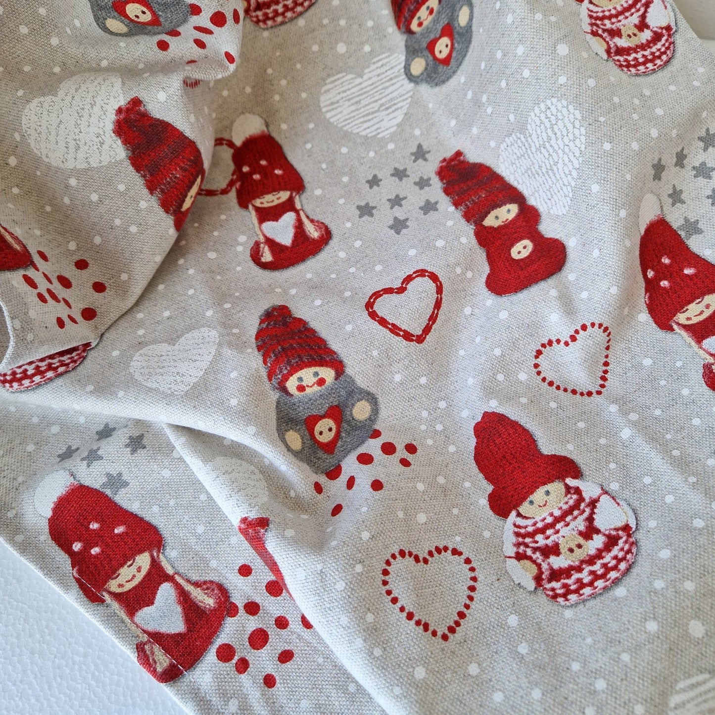 Dekor Nappe de Noël Impression Gnome de Noël - 45 x 140 cm - Impression de Noël