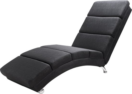 Fauteuil de détente Casaria - Fonctions massage et chauffage - Tissu - Anthracite