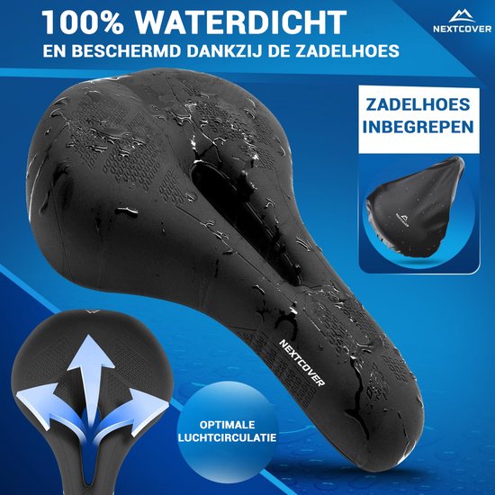 NEXTCOVER® Bicycle Saddle Trekking with Memory Foam 3.0 - The original - Ergonomic Bike Saddle Women's or Bike Saddle Men's with Memory Foam 3.0 for maximum Riding Comfort - Bike Saddle comfortably soft