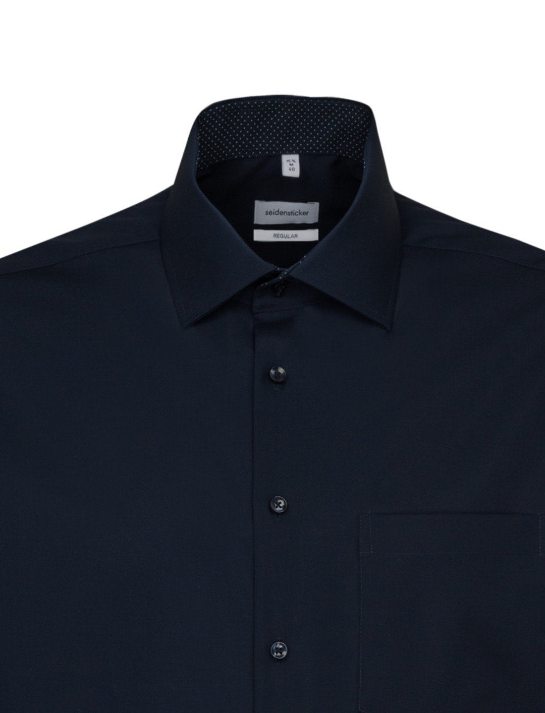 Seidensticker - XS - Chemise de bureau - Patch Kent12 - Bleu foncé