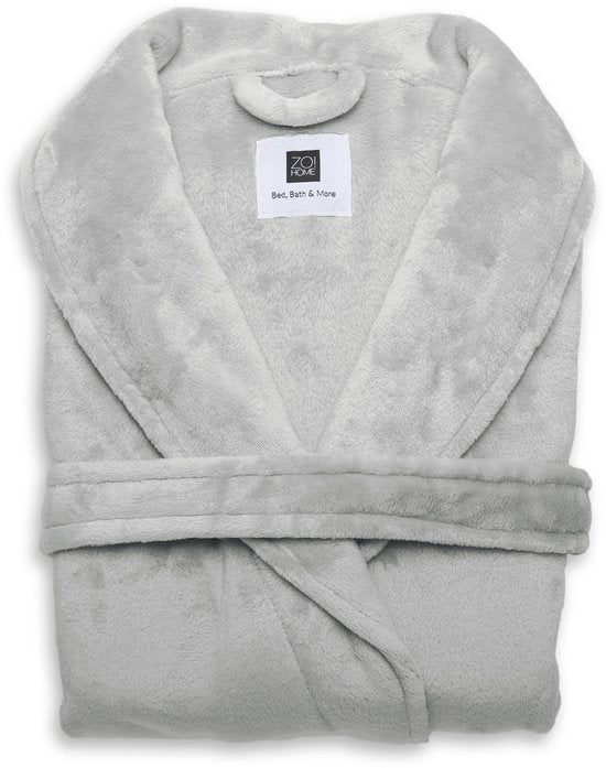 Zohome Peignoir Cara - robe de chambre pour femmes et hommes - L - Manteau du matin - Convient pour le sauna - Bleu