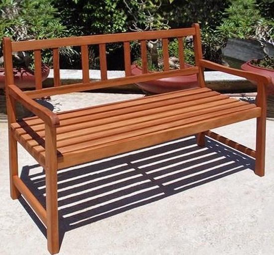 Banc de jardin Casaria - Acacia certifié FSC® / Largeur 120 cm - Brun