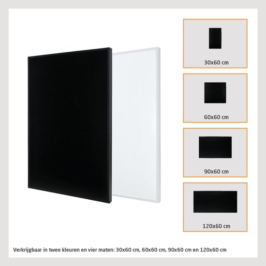 Panneau infrarouge Livn Plus 600 120 x 60 cm noir - Puissance : 600 W - Contrôlable via une application
