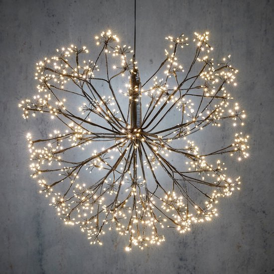 Décoration de Noël - Luca Lighting - LED Lights - Ø70 cm - Noir