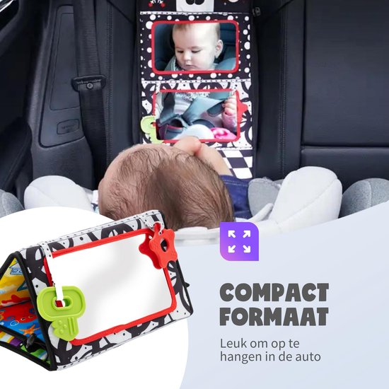 MontiPlay® Abdominal Trainer Baby - Kissing Book Baby - Baby Toy 6 mois - Jouet éducatif - Tummy Time - Montessori - Sensoriel