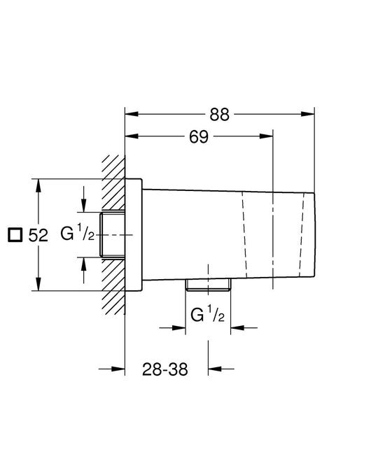GROHE Poubelle à encastrer - 2 poubelles (1x29L et 1x11L) - 40982000