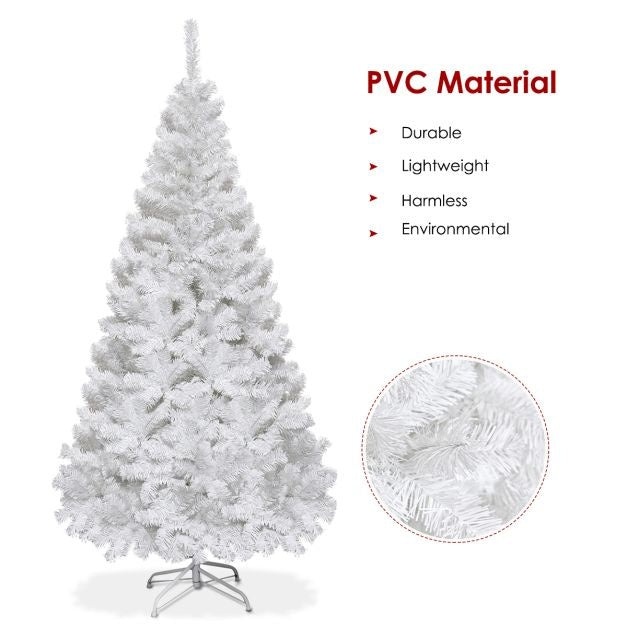 Coast Arbre de Noël Sapin Artificiel -Support métallique - 240 cm - Blanc