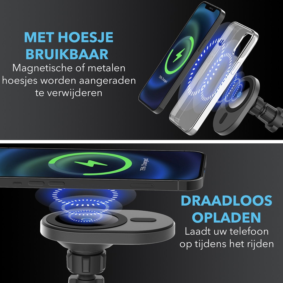 MagSafe Car Holder - Mobile Phone Holder Car - Phone Holders Car Magnetic - Phone Holders Car