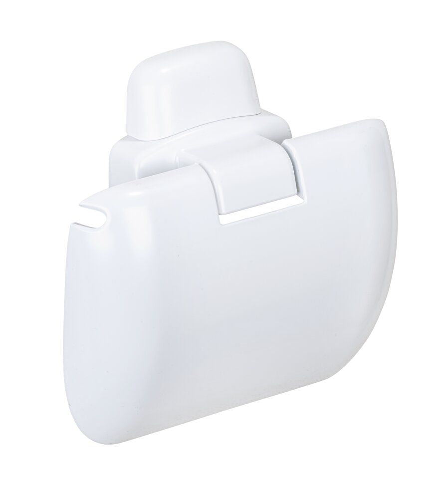Porte-rouleau de papier toilette WENKO Pure blanc - Avec couvercle rabattable - Plastique