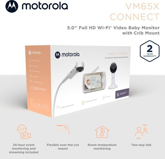 Babyphone, Motorola, VM65X Connect, Baby monitor avec caméra