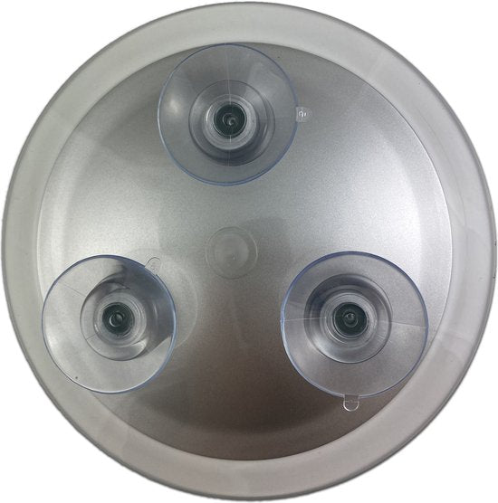 Miroir de maquillage grossissant 7x - Miroir en acrylique à ventouse, Ø 17 cm