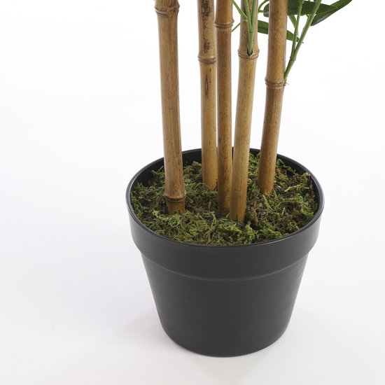 Mica Decorations Plante Artificielle Bambou - H155 x Ø90 cm - Vert