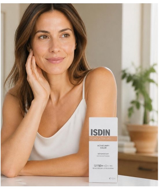 ISDIN - Fotoultra Active Unify Color SPF50+ - 50 ml - Éclaircit et unifie le teint