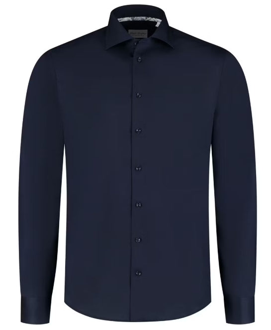 Chemise de travail LS non repassée Boston Brothers - BBO35S110-2083-2061 - Marine - Taille 39