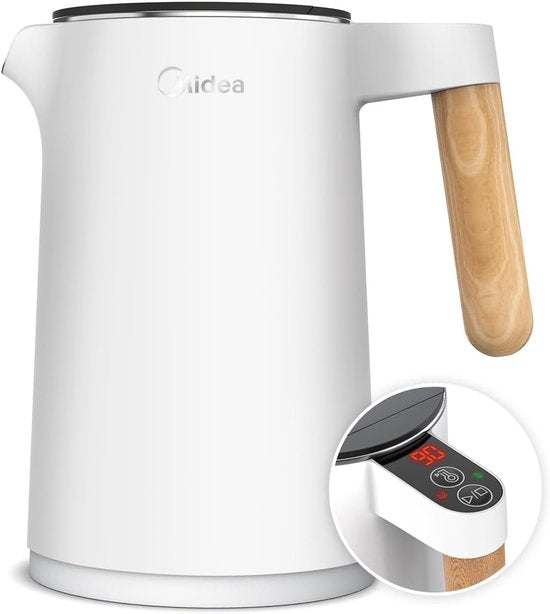 Bouilloire électrique Midea - MK-HE1533 - Capacité de 1,5 L - 7 réglages de température