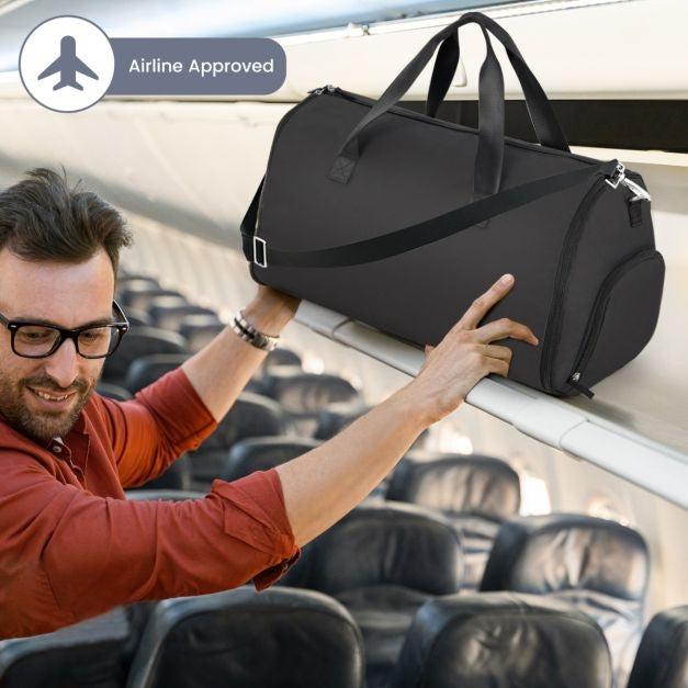 Bagage à main et sac à vêtements 2-In-1 - Coast - 50 Litres - Waterproof PU - Noir