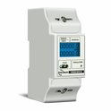 Velleman - Compteur kWh professionnel - monophasé - montage sur rail DIN - 80A - avec compteur journalier réinitialisable - affichage LCD - pour panneaux solaires et chargeurs