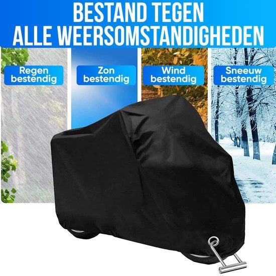 Strex Scooter Cover / Motorbike Cover Universal for all Scooters / Motors - Waterproof 300D Oxford - Suitable for Windshield - Scooter Cover - Motorbike Cover - Incl. Storage Bag