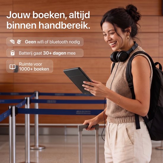 Liseuse Relore à écran tactile de 6 pouces - Capacité de stockage de plus de 1 000 livres électroniques - Remplace les liseuses Kobo Clara, Kindle et Pocketbook