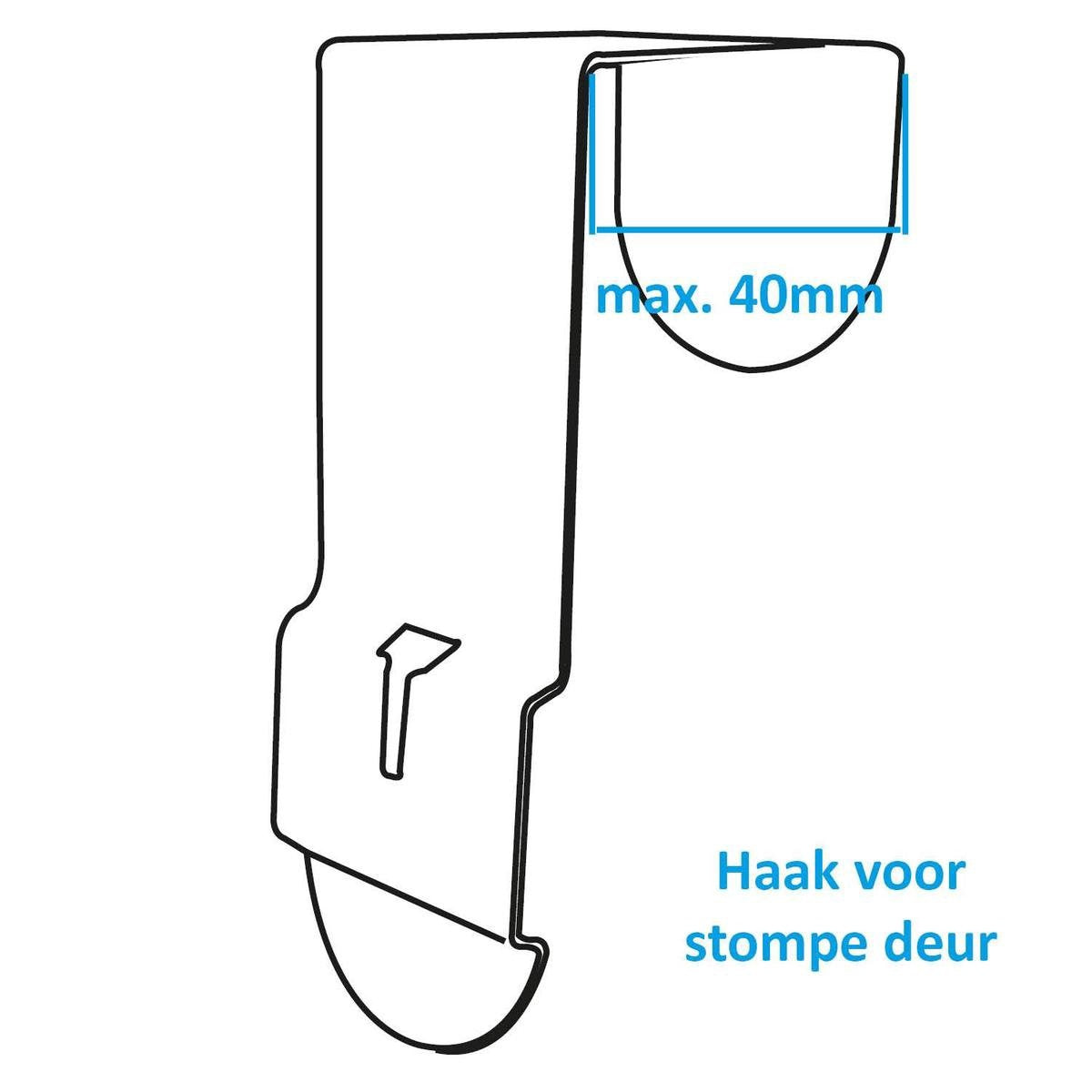 O'DADDY® porte chaussures suspendue - Convient aux portes droites et obtuses, des deux côtés - 20 x 51 x 182 cm - Noir