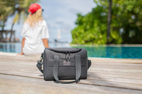 Sac isotherme - Resto - 14L - Résistant à l'eau - Sangle de transport - Gris foncé