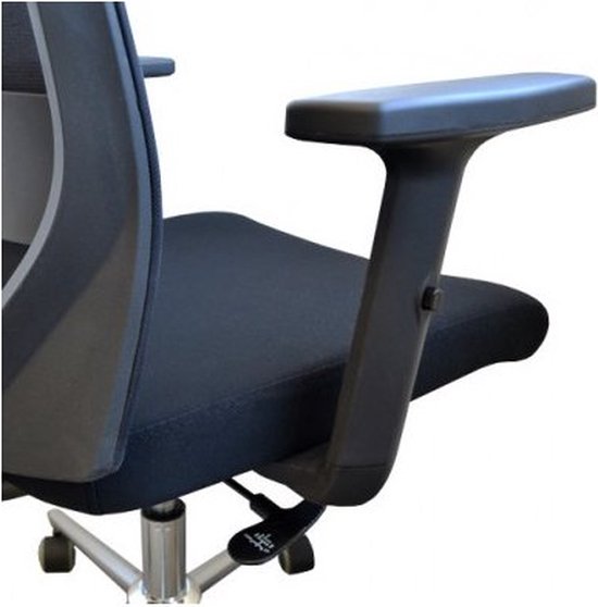 BRASQ OC400 Ergonomic Office Chair Black with Headrest - Chaises de bureau - Chaises de bureau pour adultes - Gaming chair 50 x 49 x 118 cm