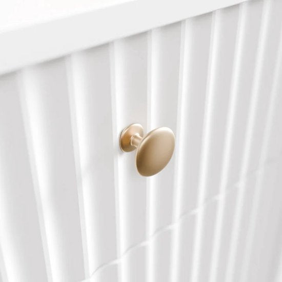 Coiffeuse Samira - Miroir et LED inclus - Blanc