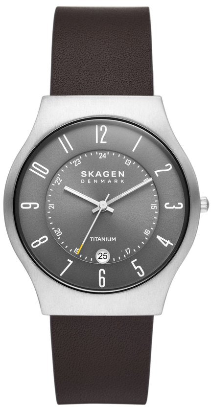 Montre Skagen Sundby Titanium - SKW6909 - cuir - marron - Ø 40 mm