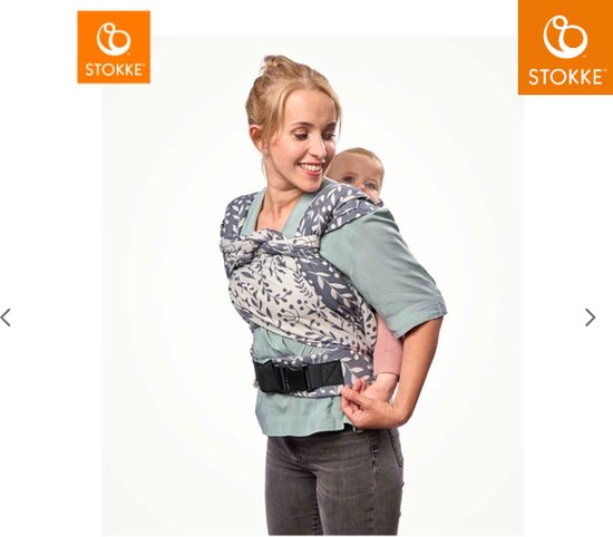 Stokke Limas Carrier Plus, noir - Version 2023 (OCS) - Porte-bébé à demi-boucle - Trois positions de portage - Convient aux bébés de 1 mois / 4 kg à 18 kg