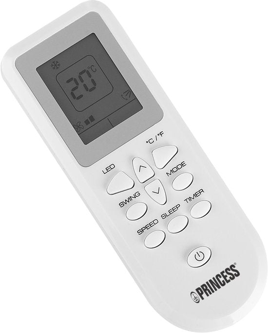 Princess 352900 - Climatiseur mobile - Climatiseur avec télécommande et application - Écran tactile – 80 m³ - 9 000 BTU – Blanc