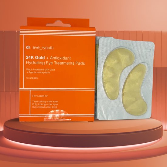 Dr. Eve_Ryouth Éponge pour crème contour des yeux à l'or 24 carats et aux antioxydants