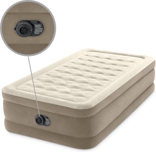 Matelas gonflable Intex Twin Ultra Plush avec pompe intégrée - 191 x 99 x 46 cm